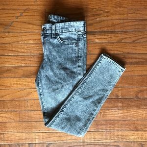 7 For All Mankind acid wash skinny jeans 26